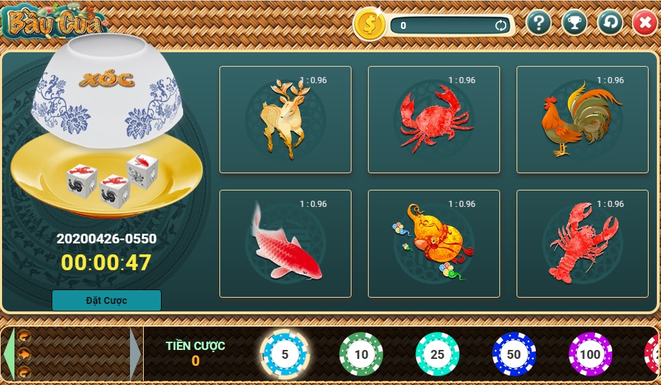 (Game bầu cua được nhiều người yêu thích)