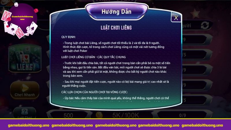 Cách hướng dẫn chơi Liêng rõ ràng