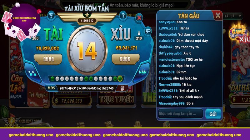 Chuỗi check kết quả an toàn luôn công khai