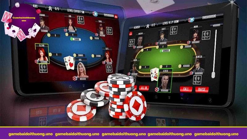 Giao diện chơi poker phong phú, bắt mắt