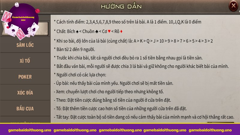 Quy định chơi liêng luôn rõ ràng