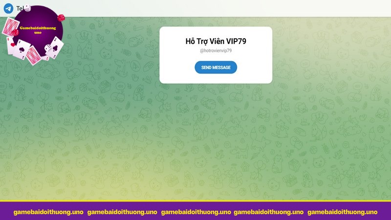 Liên hệ VIP79 qua Telegram dễ dàng chỉ vài thao tác