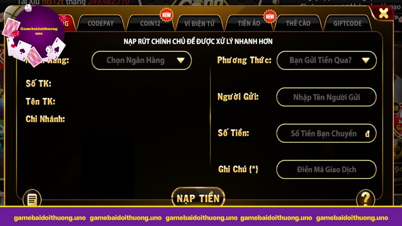 GO88 hợp tác với nhiều ngân hàng lớn tại thị trường Việt Nam