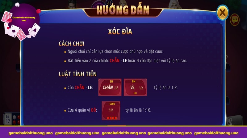 Luật chơi đơn giản, dễ hiểu