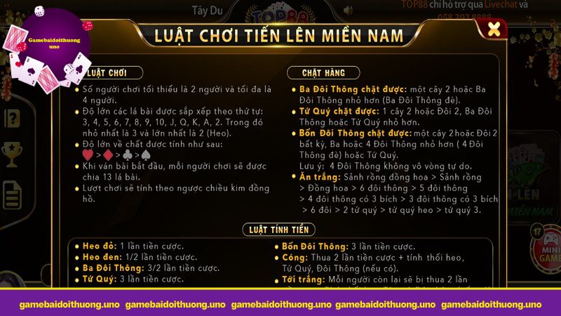 Luật chơi đơn giản phù hợp các tay chơi